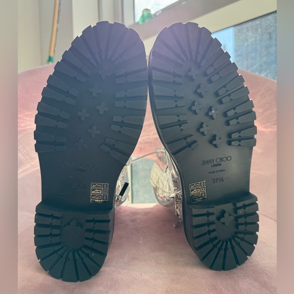 Jimmy Choo Patent Leather Ankle Boots in Silver - Picture 10 of 12